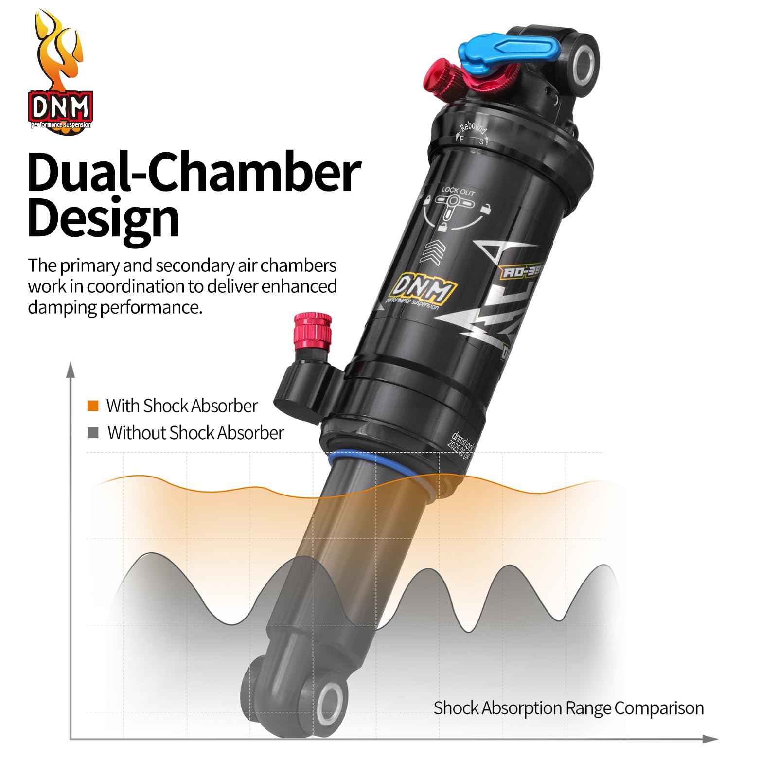Amazon.com : DNM AO-39RC Mtb Rear Shock Bike Air Rear Shock
